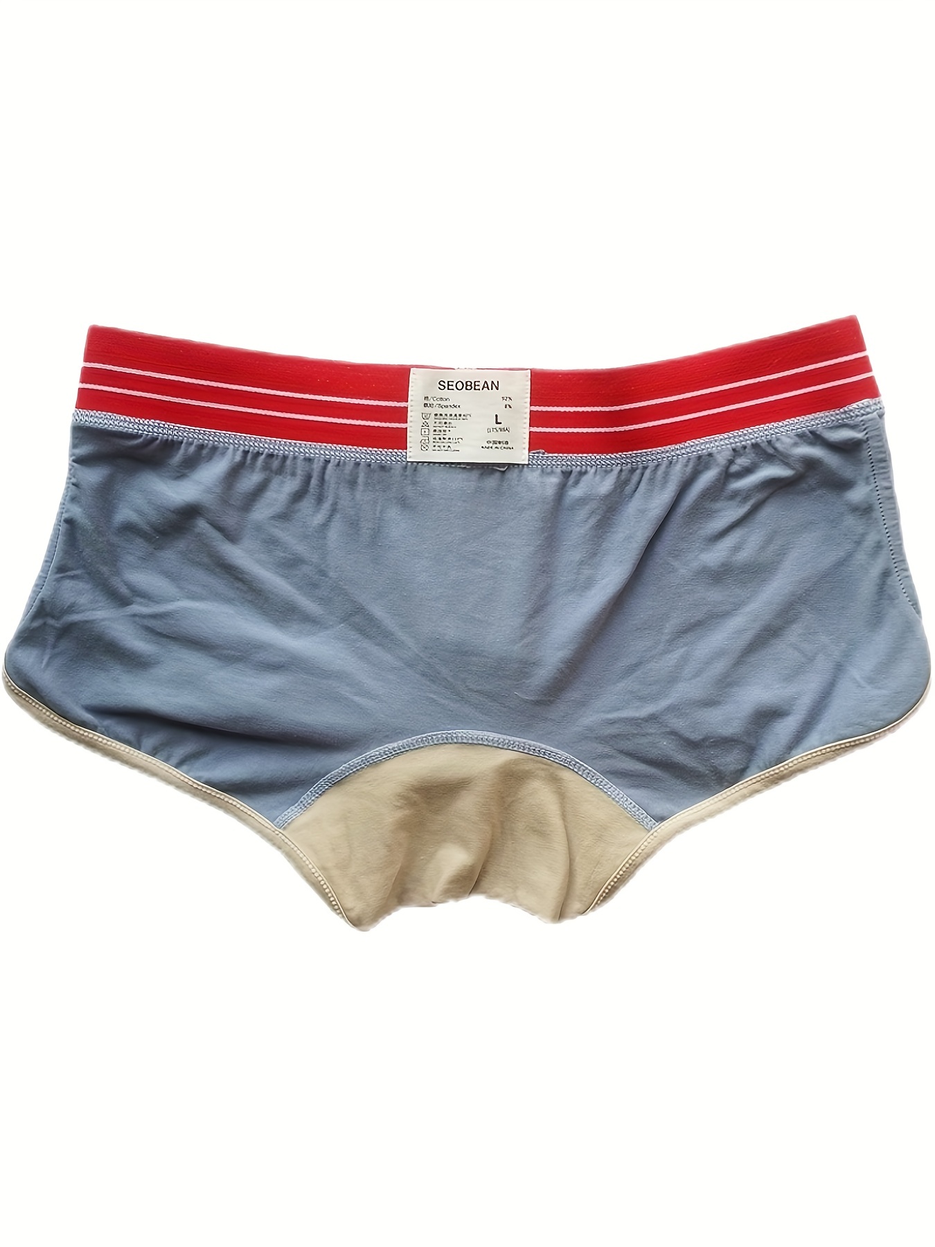Men's Brand Underwear Pure Cotton Vintage Sexy Sports U Convex Low