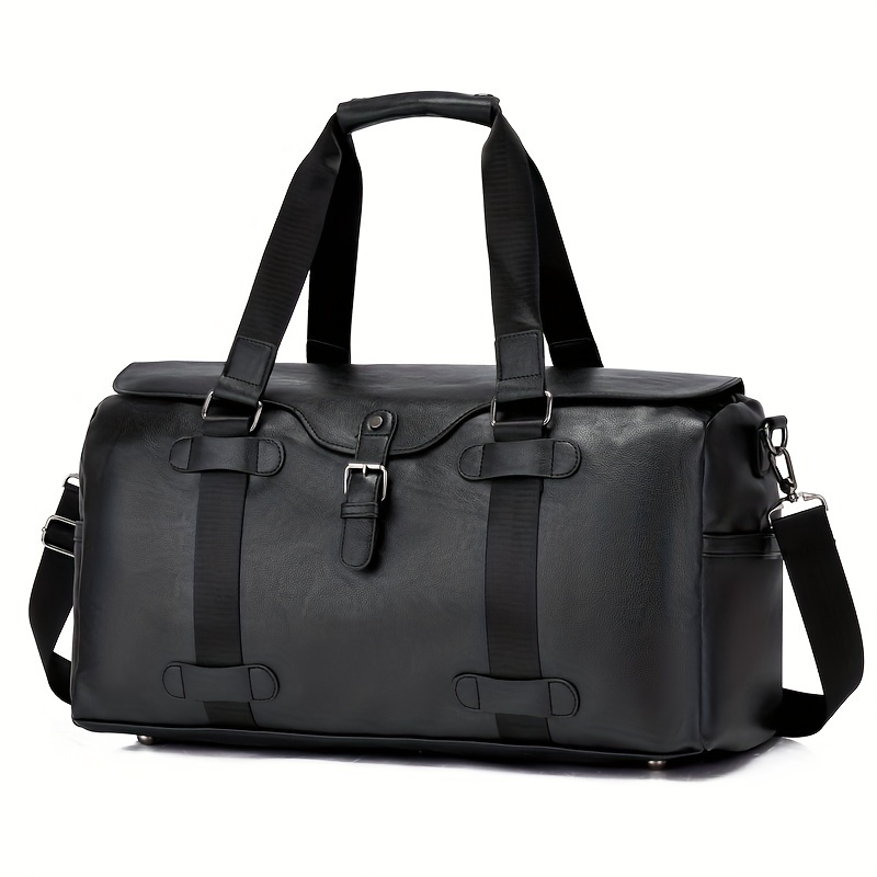 Bolsos Viaje Cuero Pu Calidad Hombre Bolso Equipaje Mano - Temu