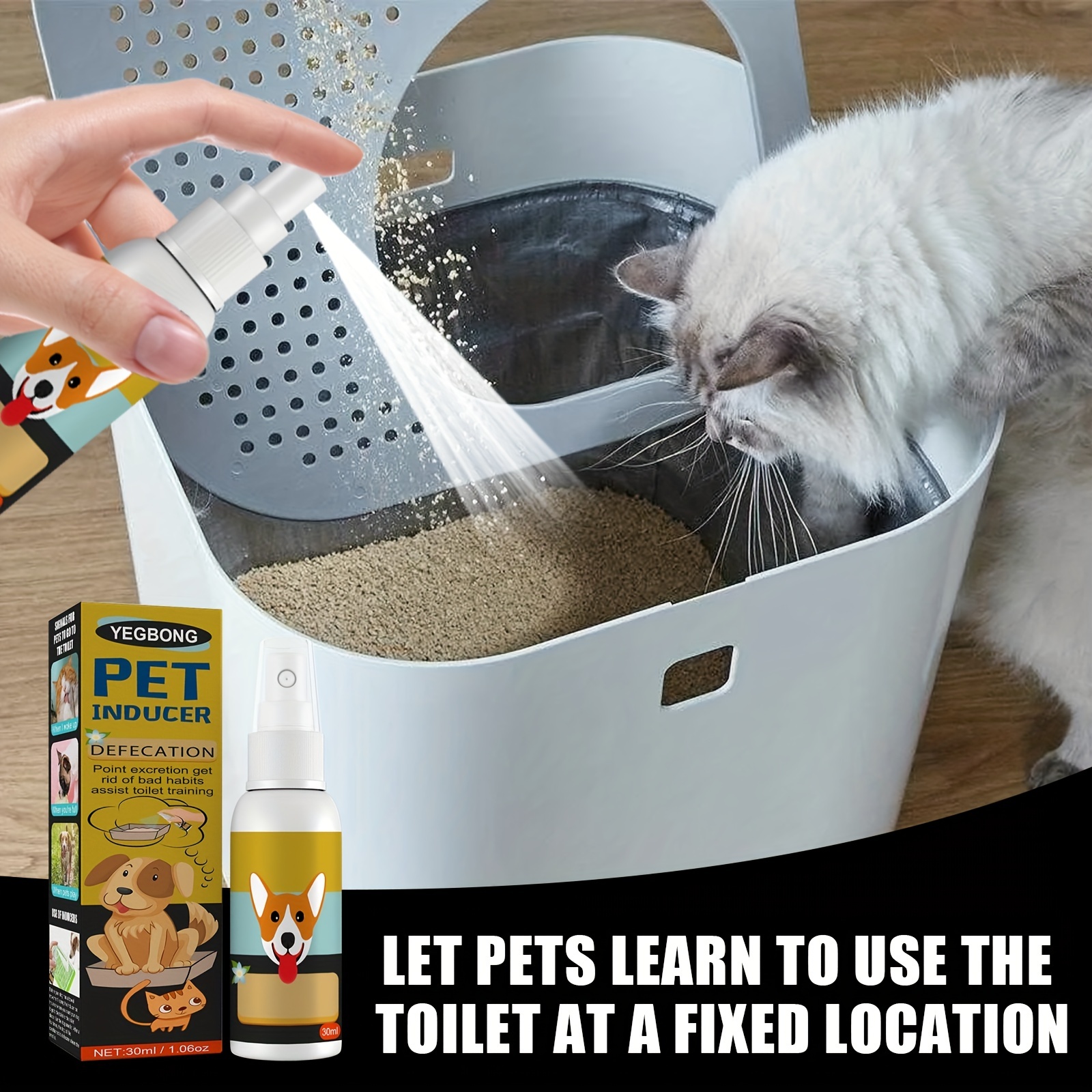 Pet Defecation Positioning Spray Training Pet Positioning Cat Dog Defecation Positioning Inducer