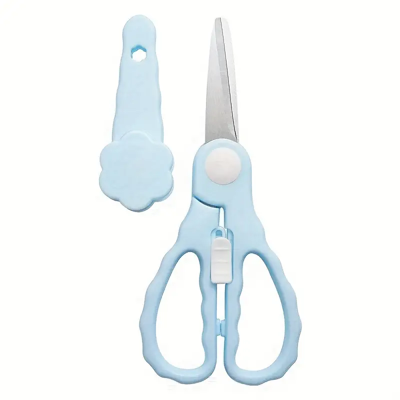 Pmmj Wavy Stainless Steel Scissors For Baby Food Aid - Temu