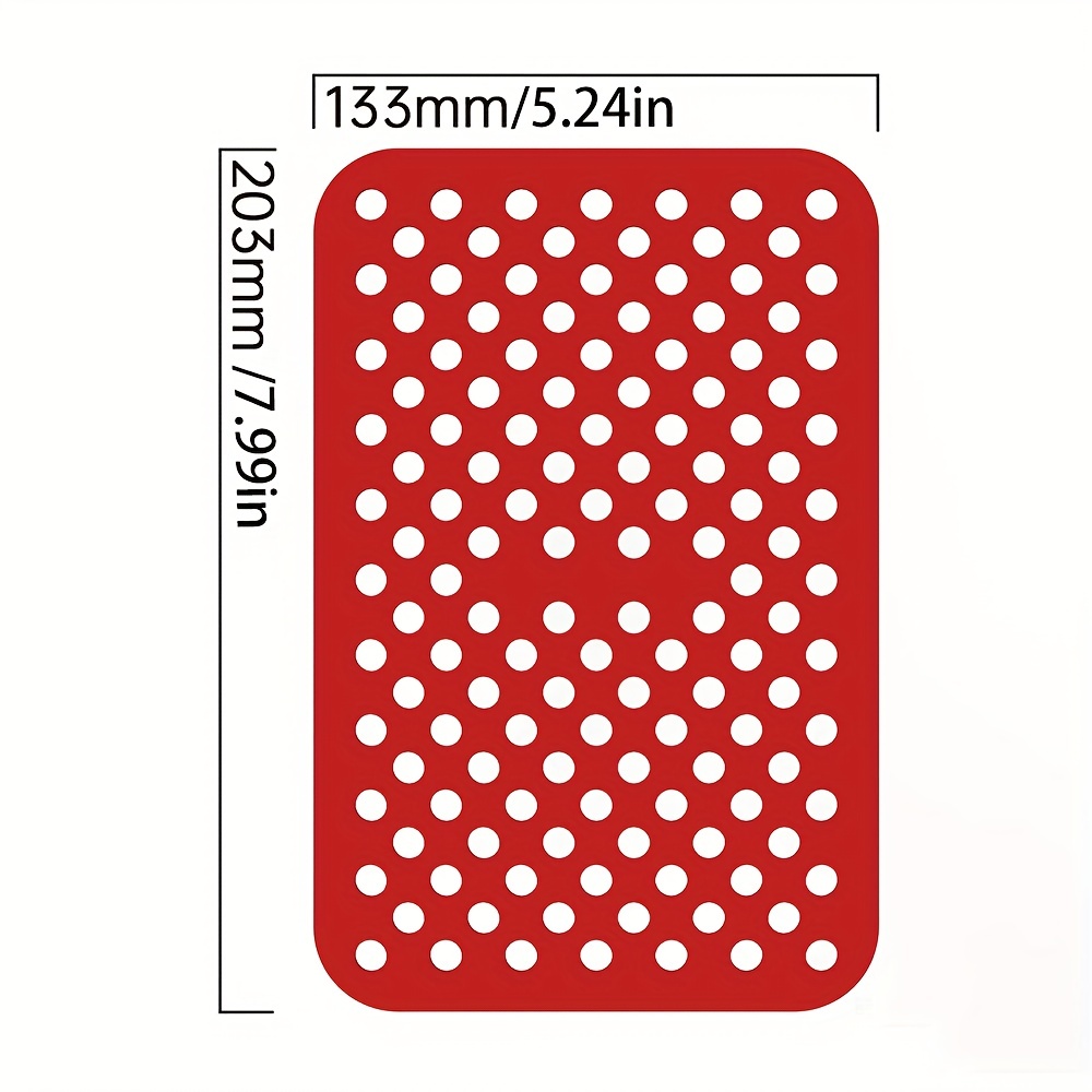 2pcs Soft Silicone Air Fryer Liners, Reusable Alternative Mat