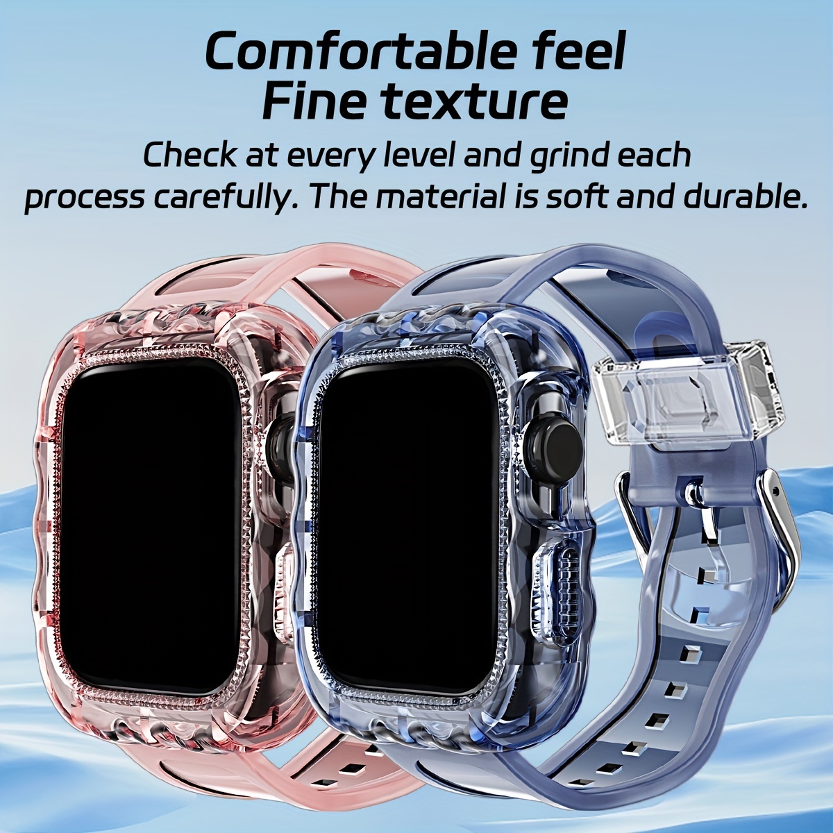 Transparent Wave Smart Watch Band For Watch Band, Compatible With