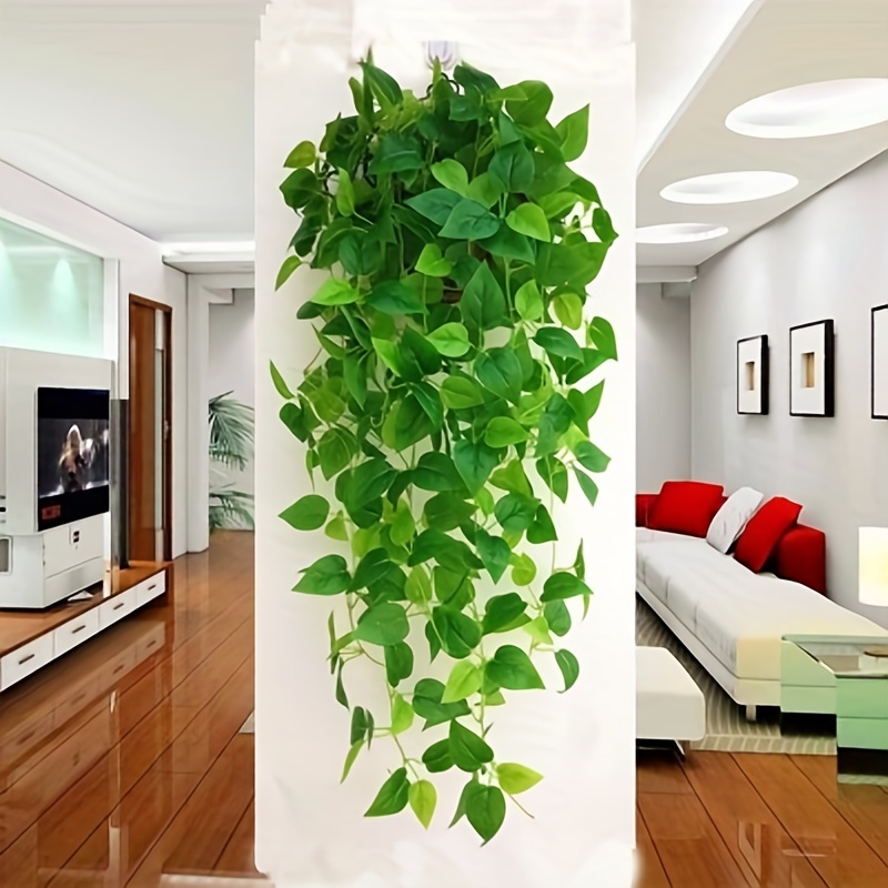 2 plantas colgantes artificiales de 3.6 pies, hojas de hiedra falsas p -  VIRTUAL MUEBLES