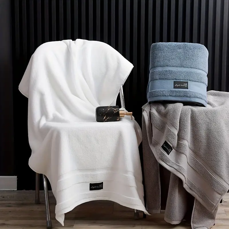 Super Absorbent Bath Towel, Cotton Soft Adult Large Beach Towels
