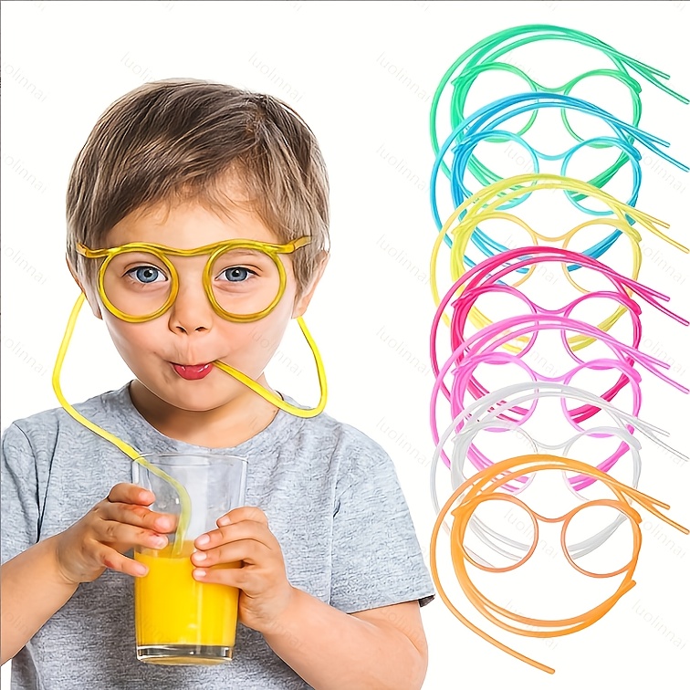 Novelty Drinking Glasses Straws , Crazy Drinking Straw , Kids DIY