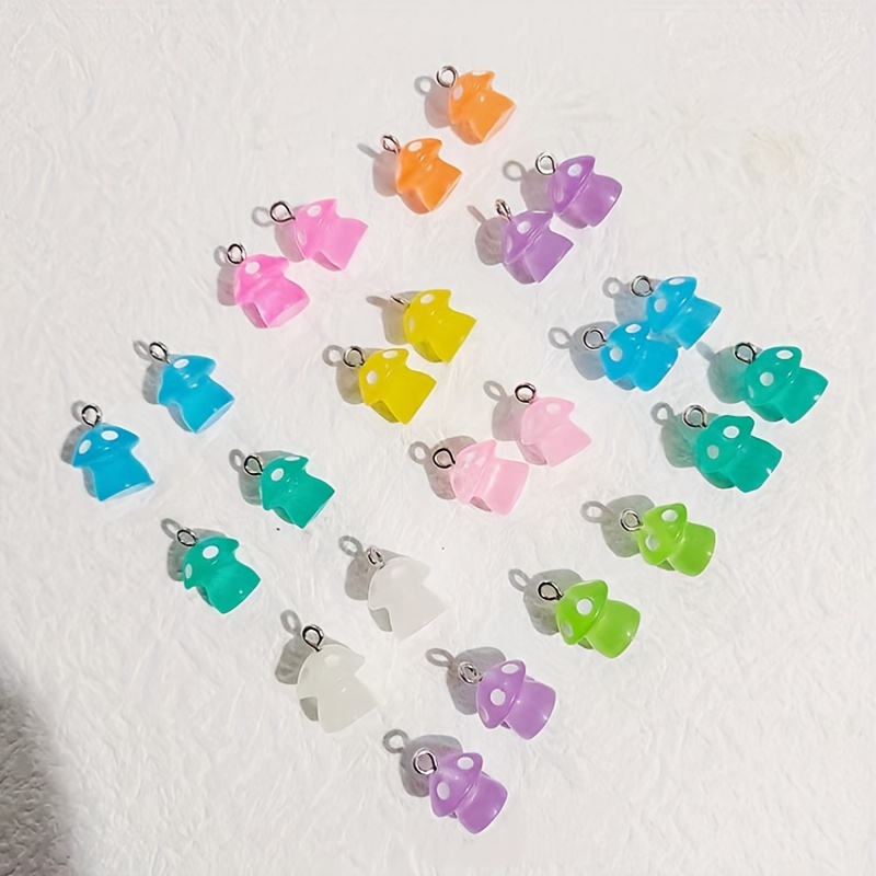 Glow In The Dark Mushroom Keychain · A Pegboard Bead Charm · Pegboard and  Jewelry Making on Cut Out + Keep