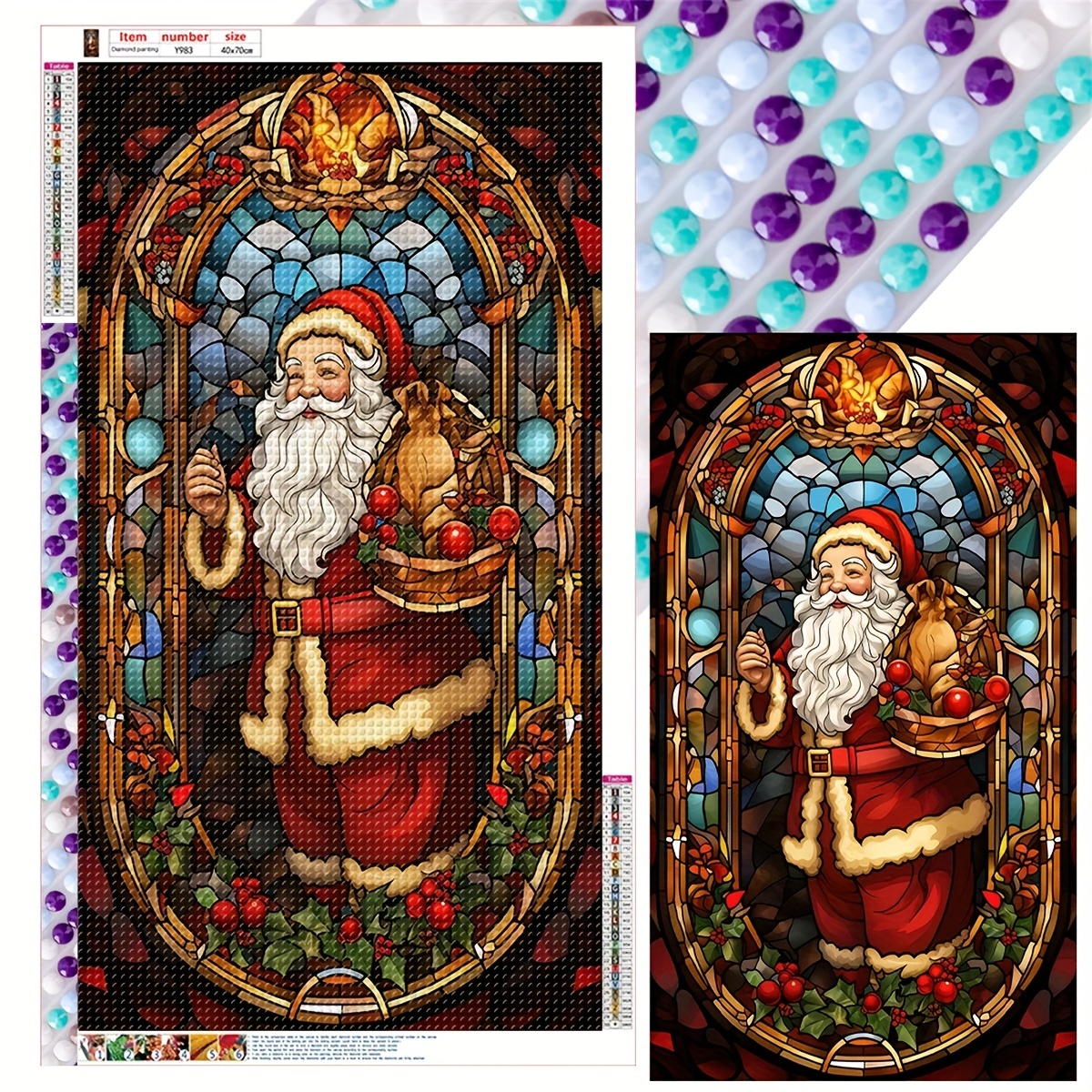 Colorful Stained Glass - 5D Diamond Painting 