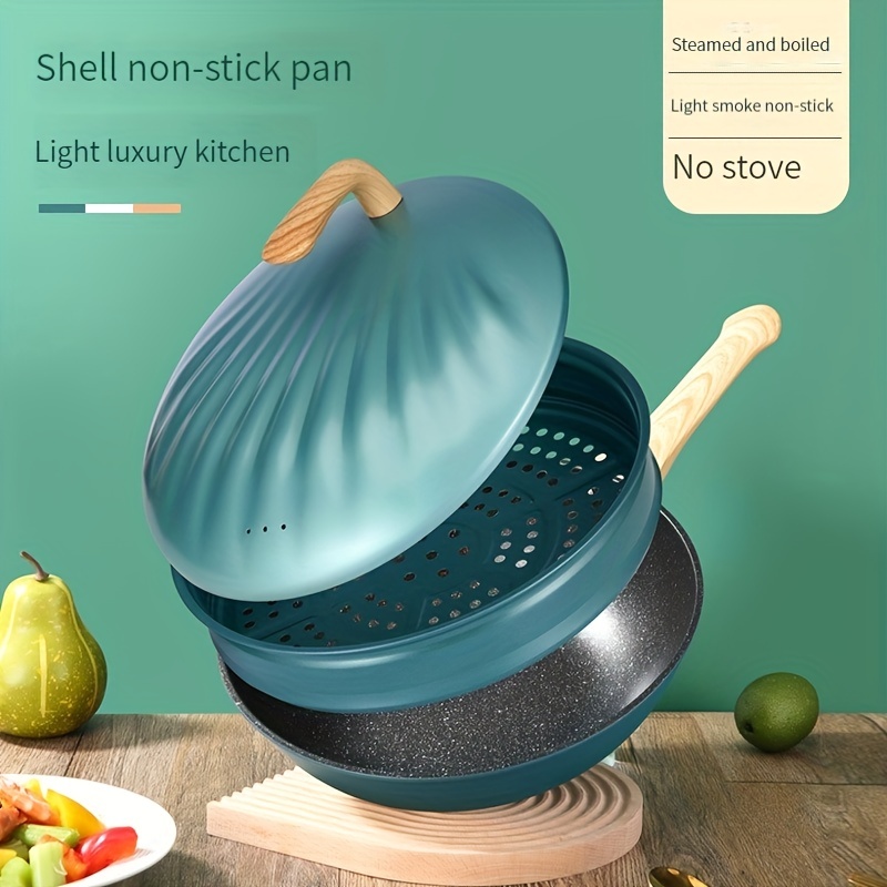 Cast Iron Non stick Wok Without Lid Non stick Frying - Temu