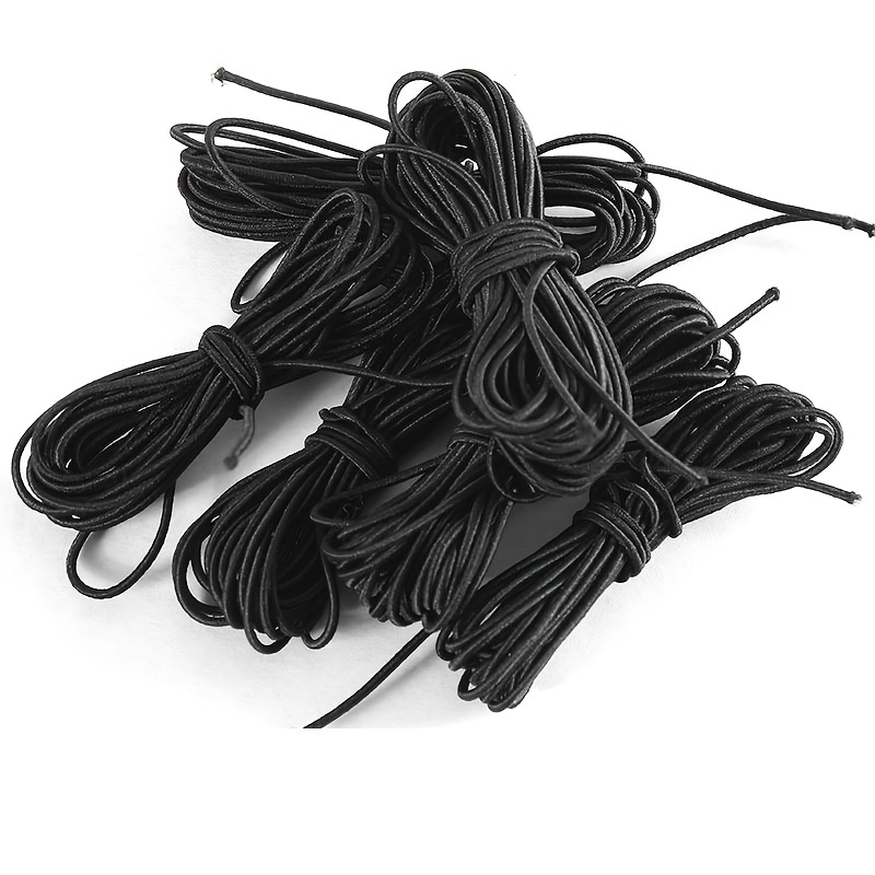 Single Tennis Training High-elastic Meters Long, Tennis Fitness Ball Elastic Line, Extended Black Round Elastic Band Rubber Band, Line For Swinging Balls