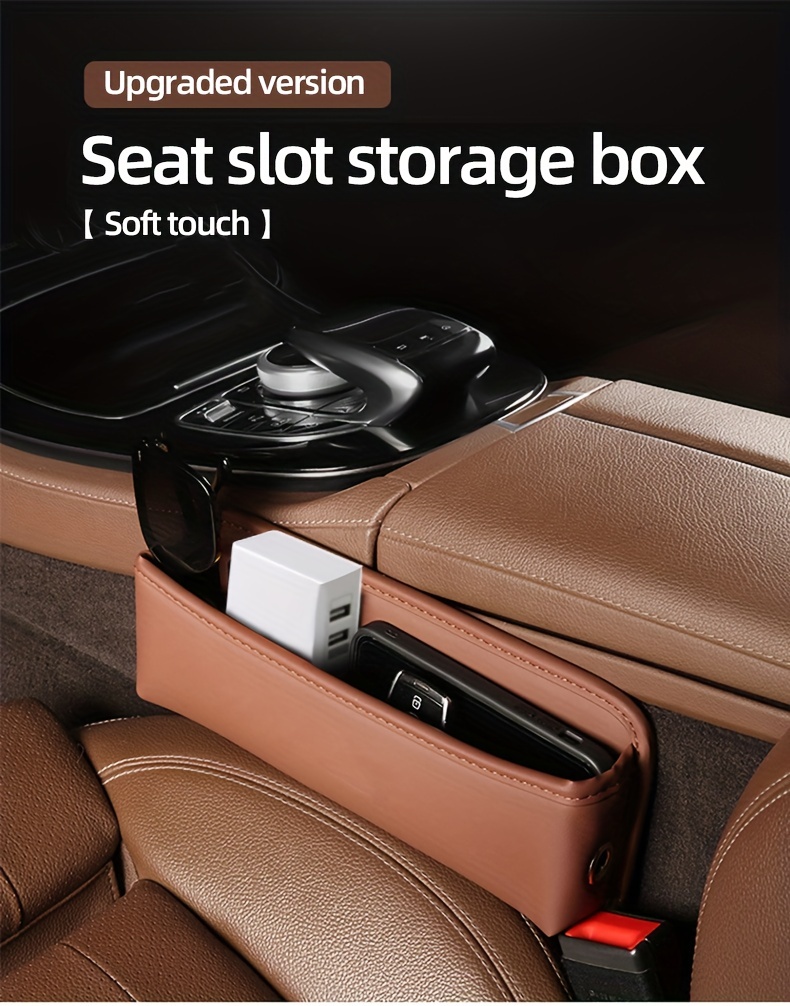 Car seat gap storage box multifunctional car gap organizer car seat storage  box car storage car accessories