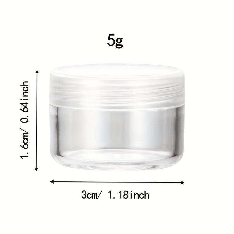 Small Round Sample Containers With Lids Cosmetic Jars Makeup - Temu