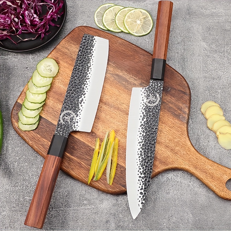 Santoku Knife Chef Knife Stainless Steel Vegetable Cutting - Temu