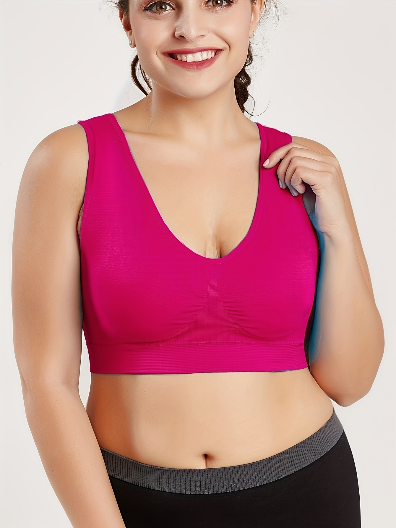 Plus Size Pullover Sports Bras.