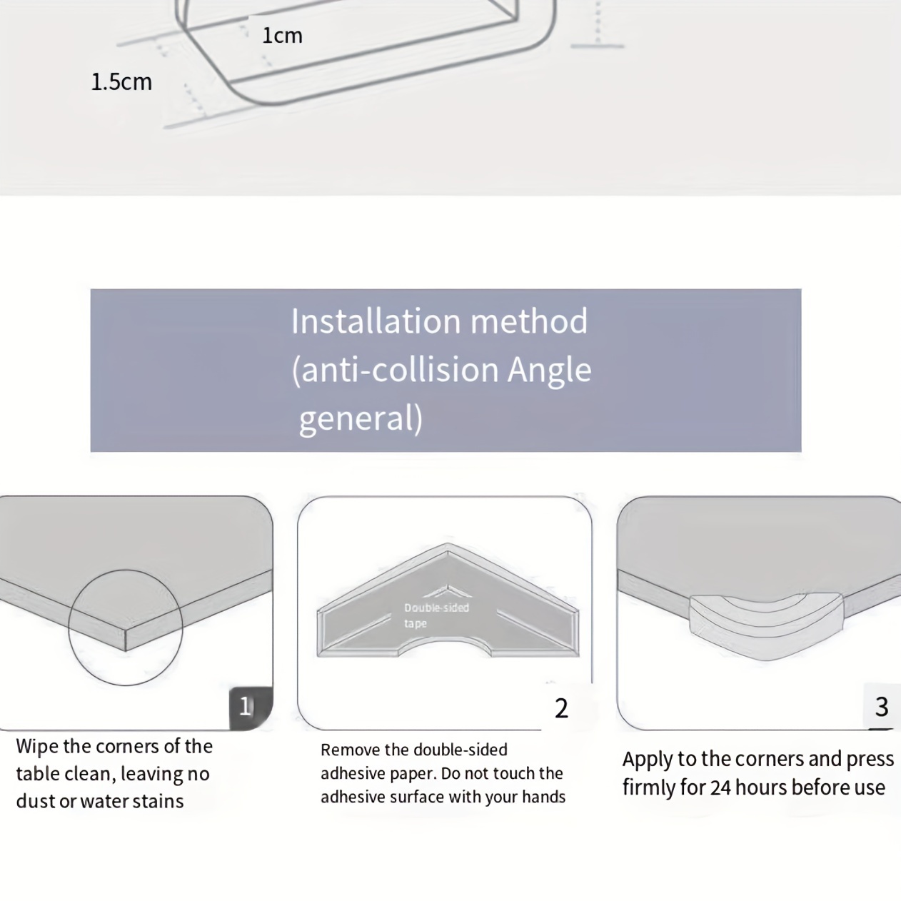 Silicone Corner Protector Anti-collision Soft Edge Sticker