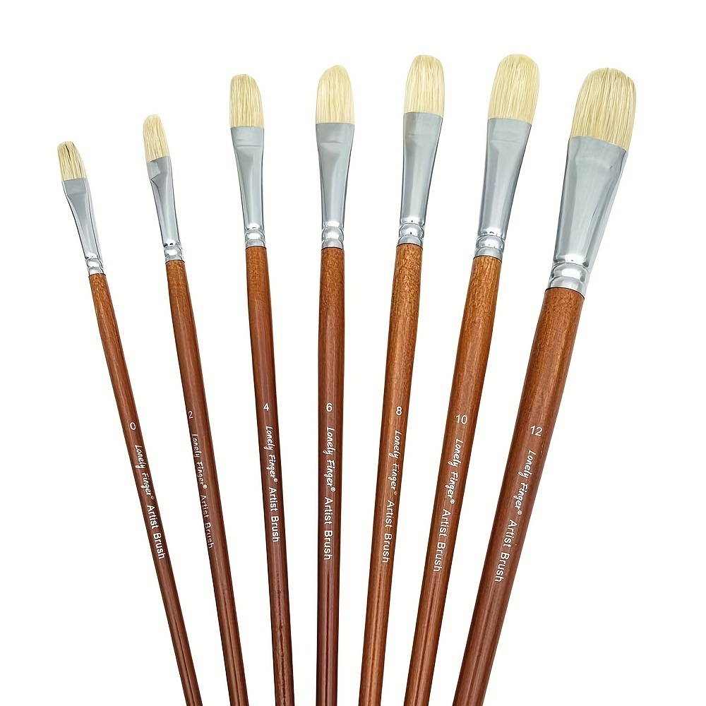 Professional Premium Bristle Paint Brushes Long - Temu