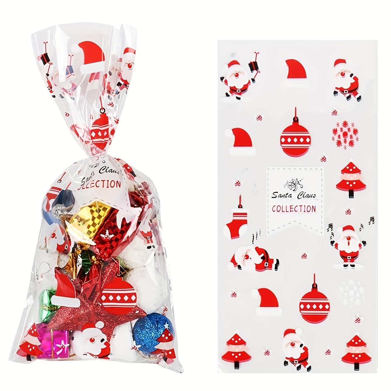 Christmas Gift Bags Treat Bags For Biscuit Chocolate Candy - Temu