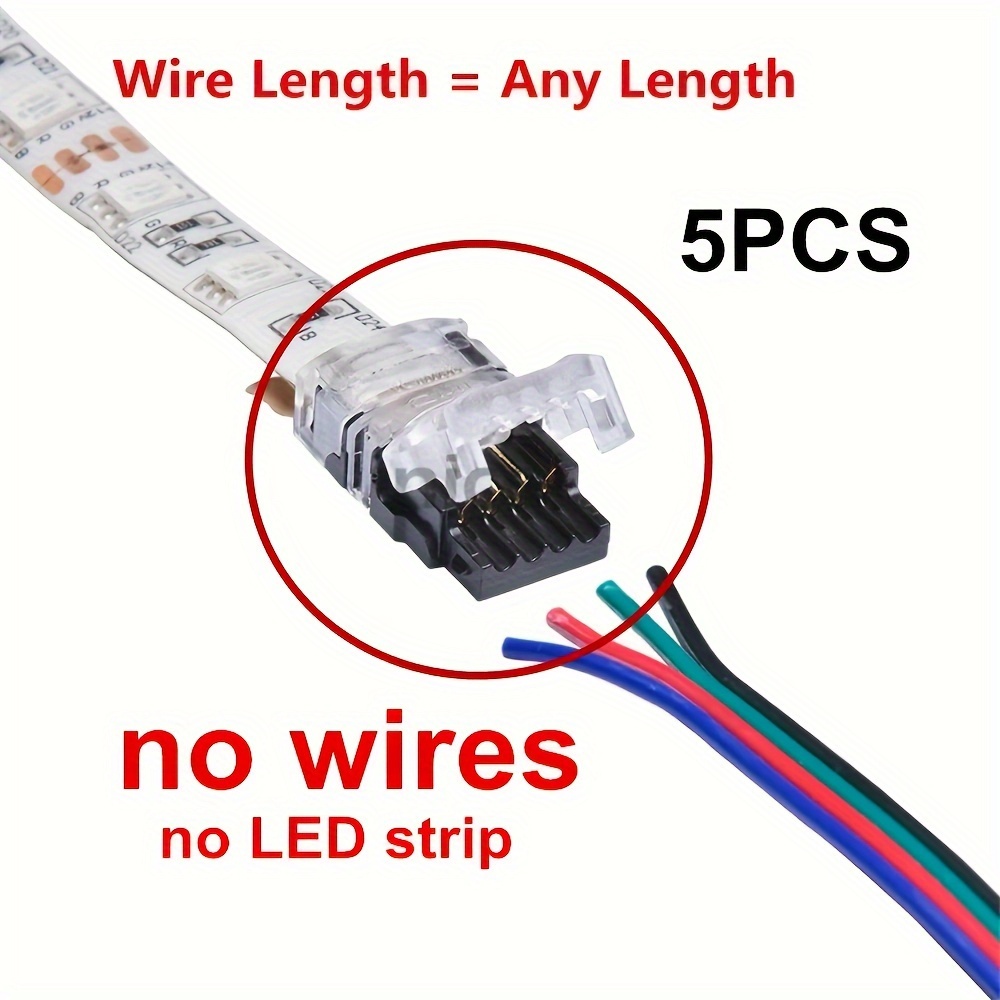 Paquete de 10 cables de conexión de lámpara LED T5 T8, cable conector de  doble extremo de 3 pines, luces de techo de 2 pies, cable de tubo integrado
