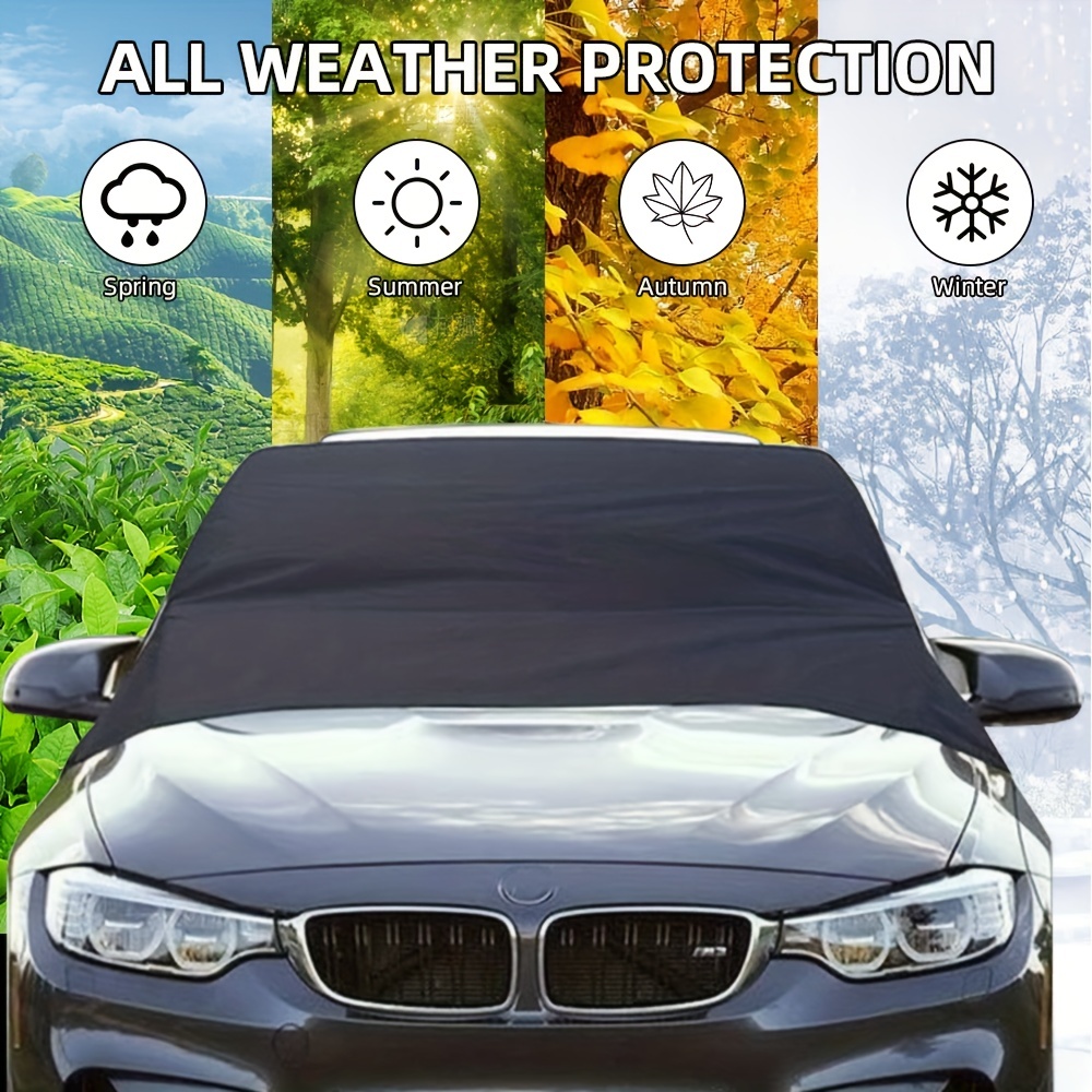 iZoeL Auto Eisschutzfolie Frostschutz Windschutzscheibenabdeckung Magnetische  Frontscheibenabdeckung aus 600D Oxford Winter Scheibenabdeckung für Pkw SUV  : : Auto & Motorrad
