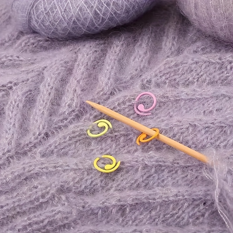 Round Knitting Stitch Markers 10 Colors Colorful Ring - Temu