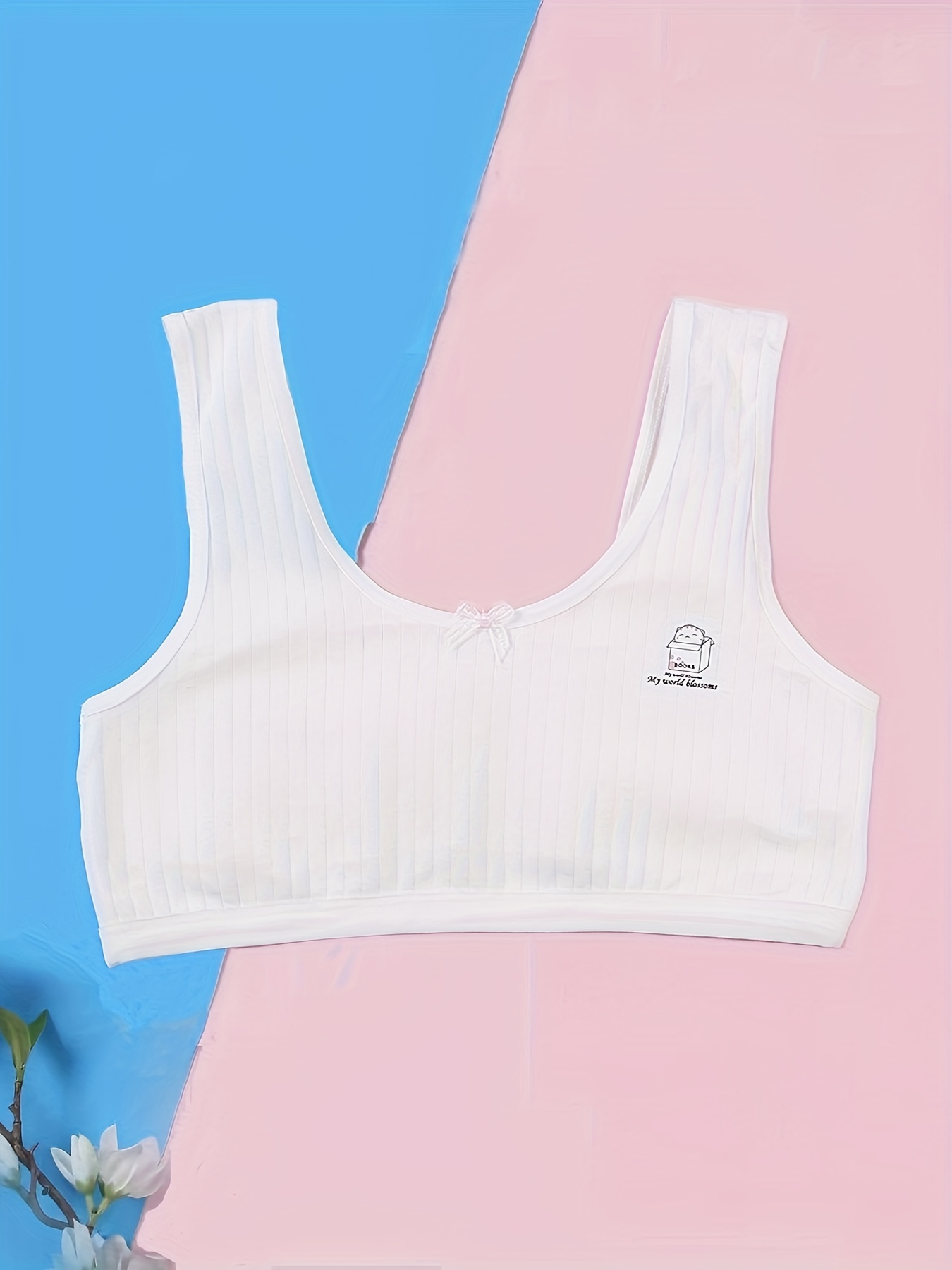 Girl's Underwear Puberty Vest 95% Cotton Breathable - Temu
