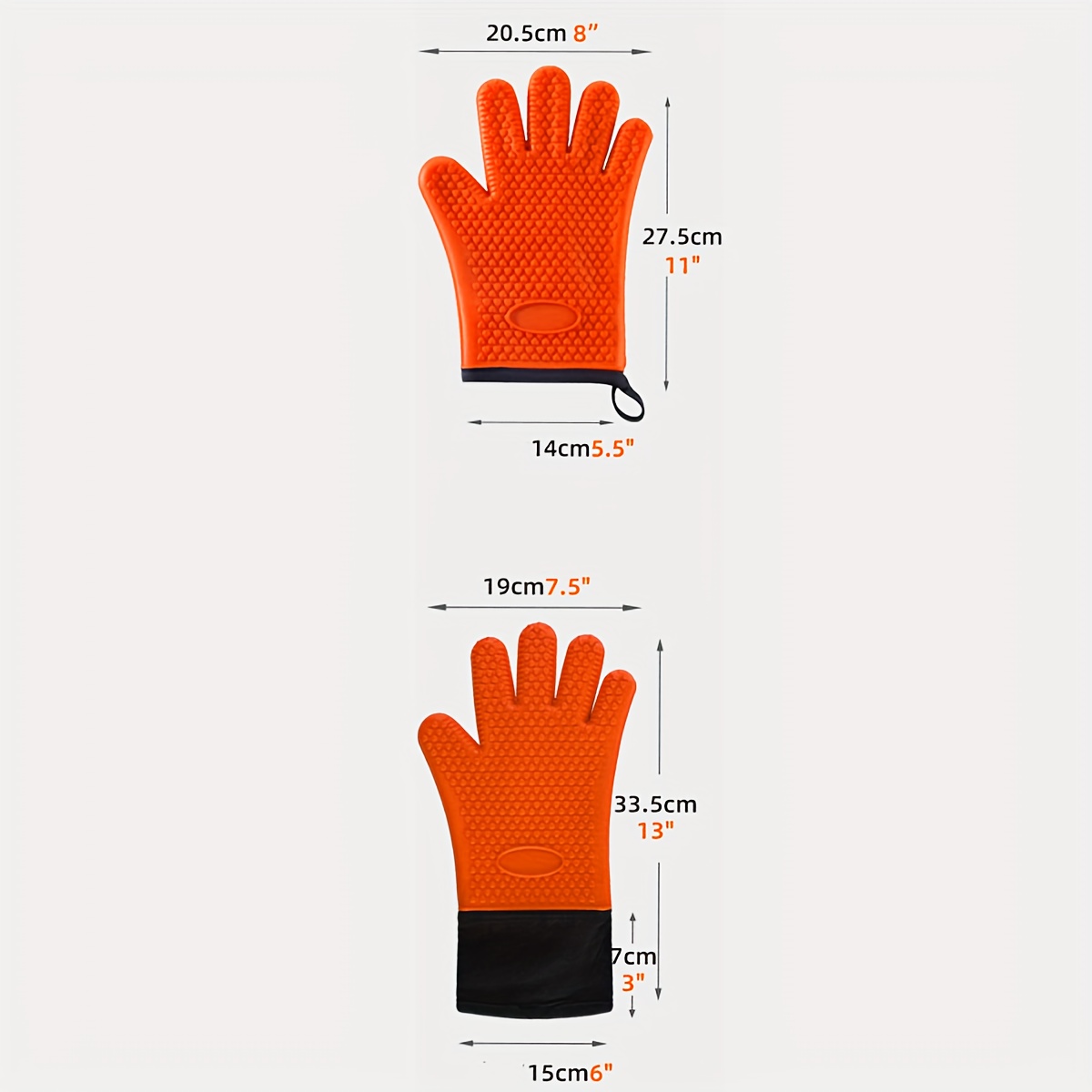 Grilling Gloves: Heat Resistant Silicone Oven Mitts With Non-slip  Protection For Grilling, Kitchen, And Cooking! - Temu