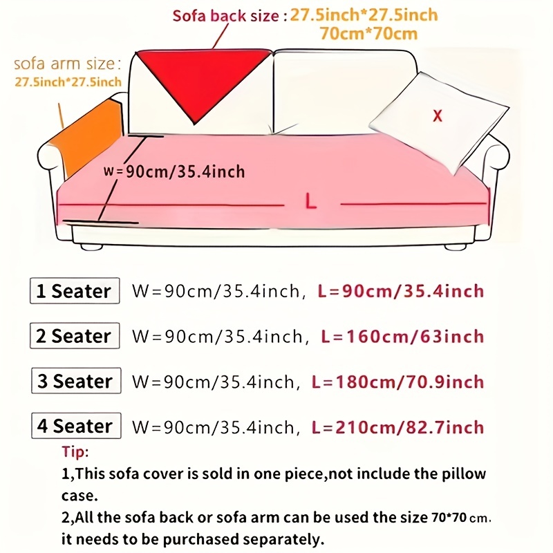 Short Plush Sofa Slipcover Modern Non slip Sofa Cover