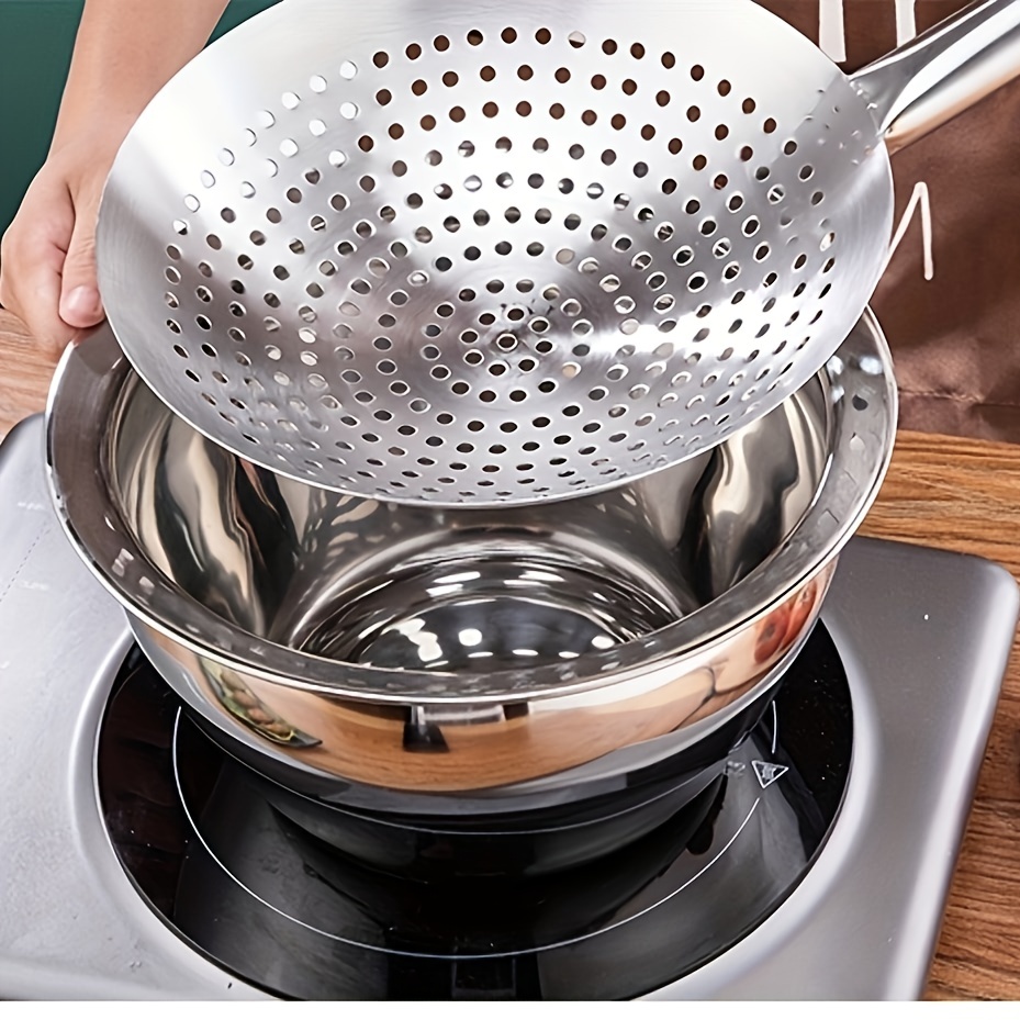 Colander Spoon Pots Skimmer Spoon Stainless Steel - Temu