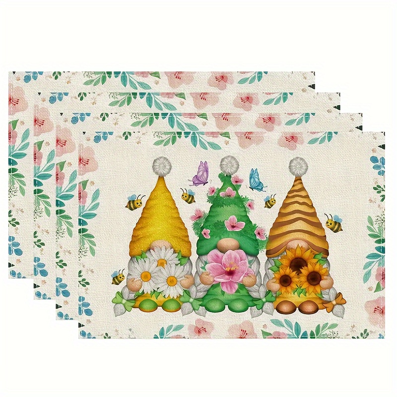 Mantel de papel de fiesta de gnomo, cumpleaños de gnomos de fiesta