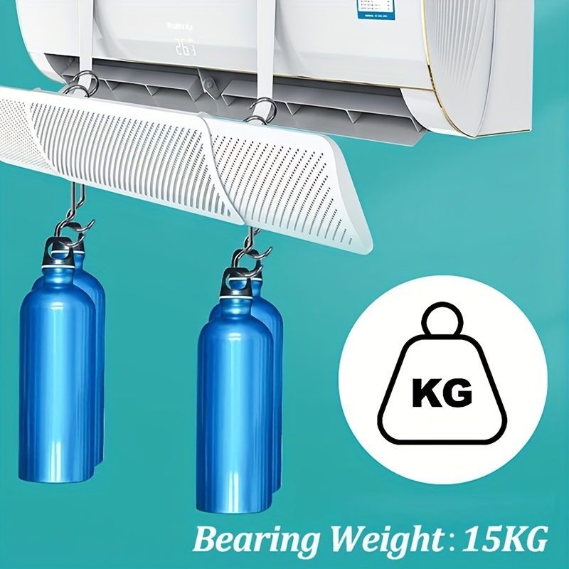 Deflector de aire acondicionado, Deflector de aire acondicionado para  evitar el soplado de aire frío, deflector de aire retráctil, ABS ligero
