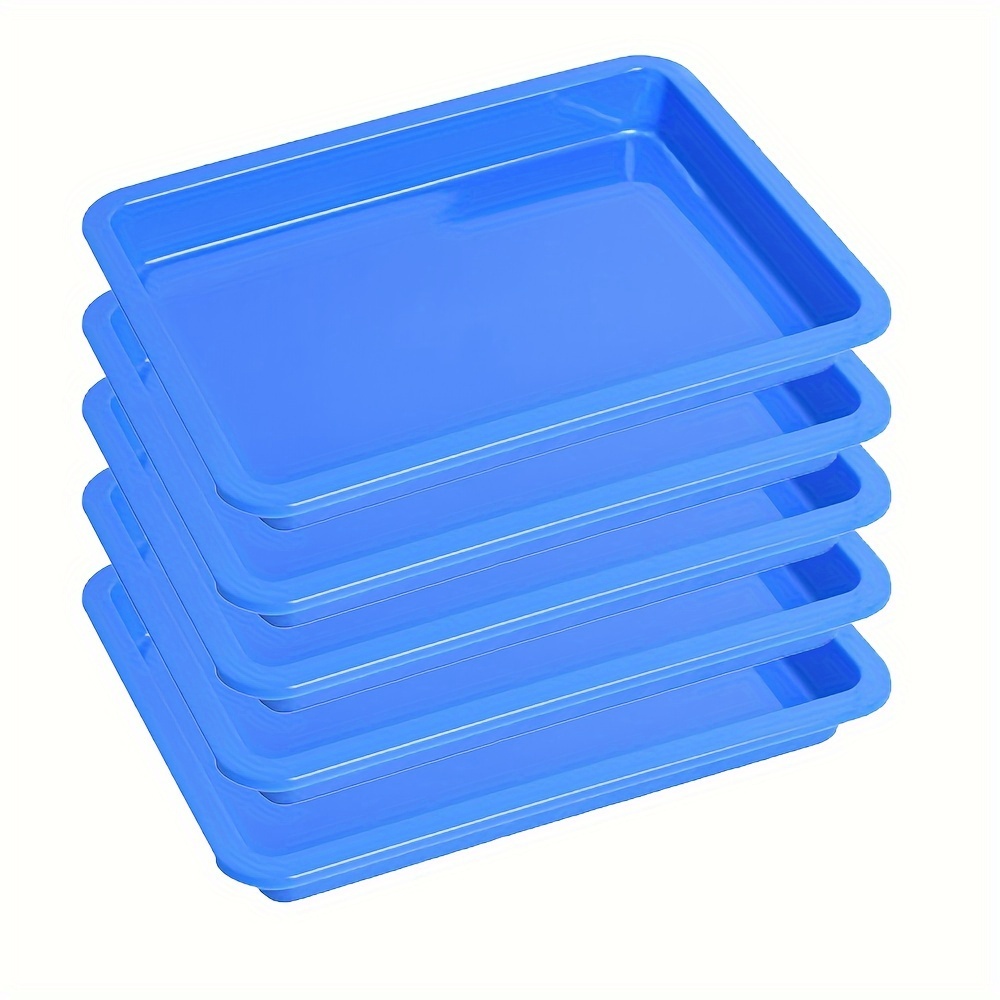  Storex Bandeja grande para manualidades y actividades,  organizador de plástico para pintura, cuentas y slime, verde azulado, 1  paquete (00446C12C) : Productos de Oficina