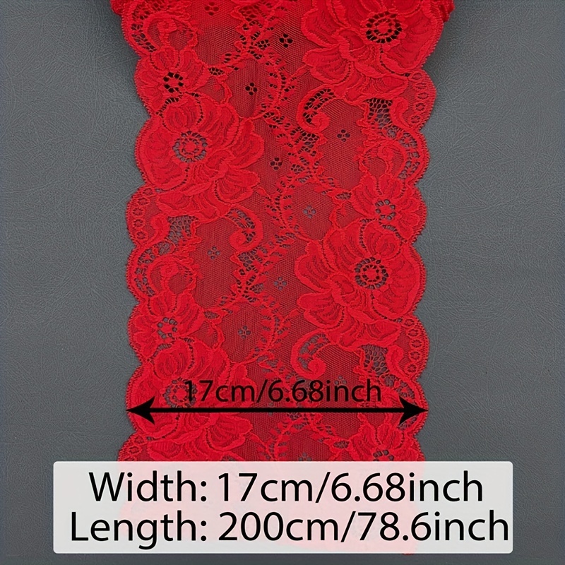 Red on sale lace ribbon