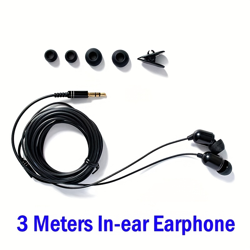 3 Metros De Largo Auricular Con Cable Auriculares - Temu