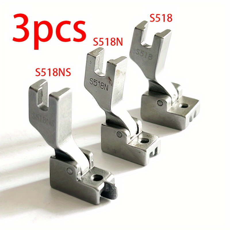 3pcs S518 s518l s518ns Prensatelas Cremallera Invisible - Temu Chile