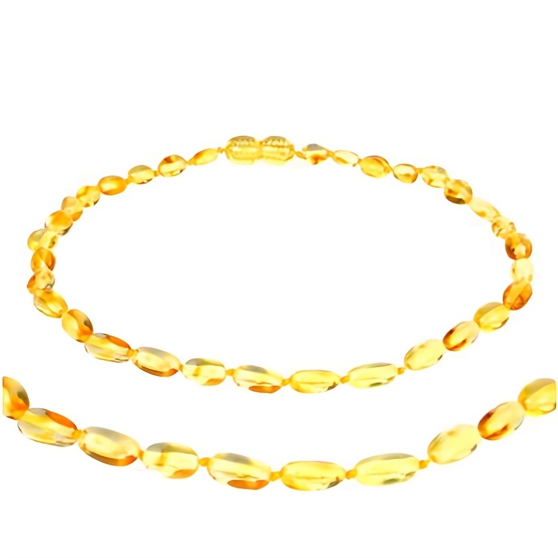 12' Yellow Amber Necklace Deals
