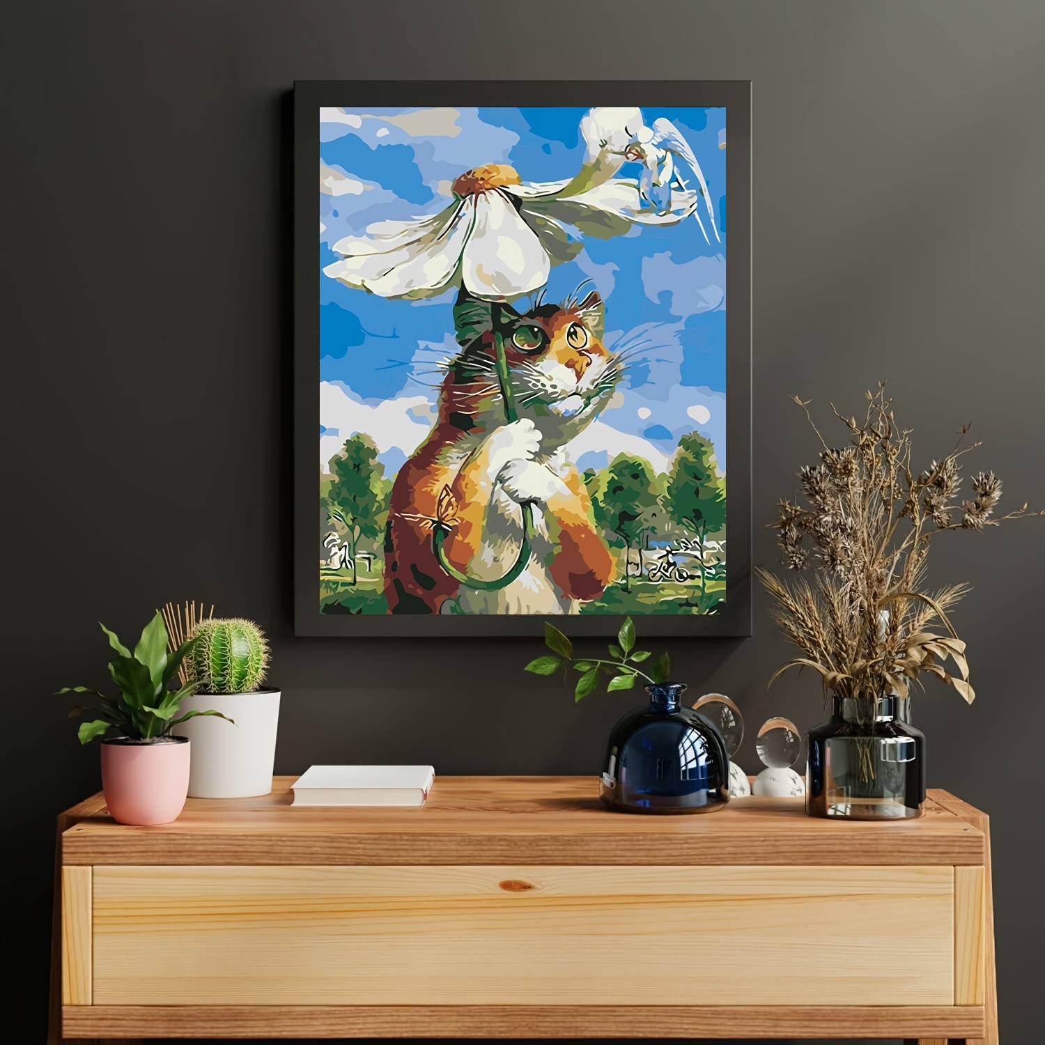 Paint By Numbers For Adults Cat Diy Digital Oil Painting - Temu