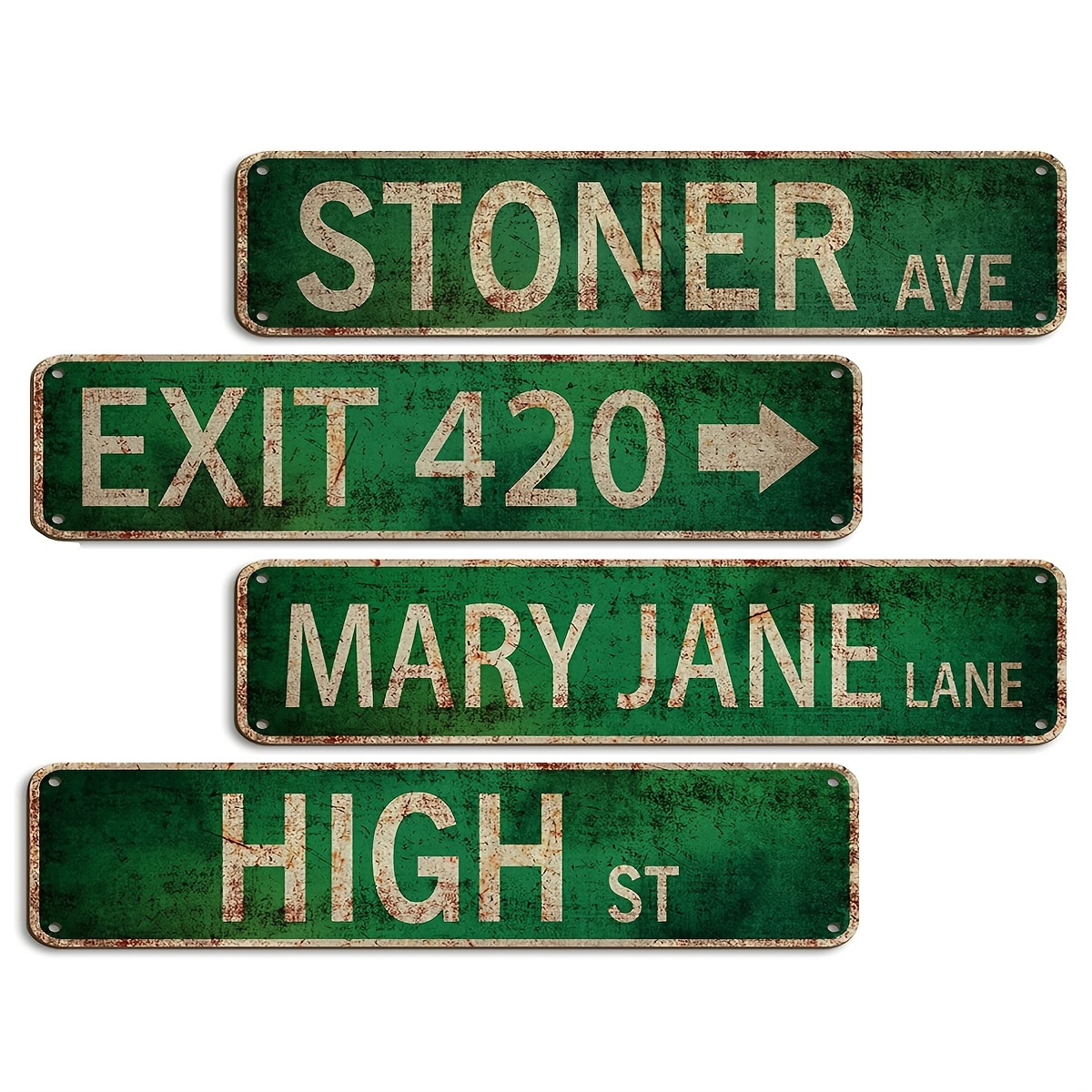 Stoner Avenue Mary Jane Lane Exit 420 Street Metal Aluminum - Temu