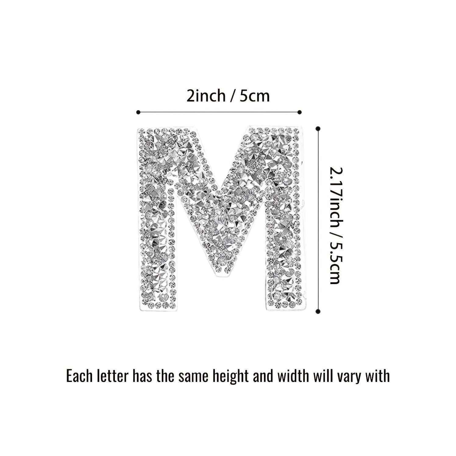 26 Piece Rhinestone Iron On Patch A-Z White Pearl Bling Rhinestone Letter  Patch Glitter Alphabet Applique Rhinestone Pearl English Letter for DIY  Craft Supplies (Colorful White) : : Home & Kitchen