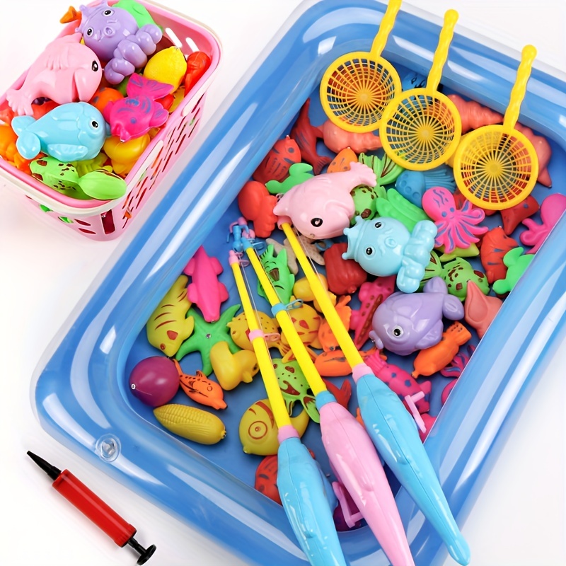 Children's Magnetic Fishing Toy Pool Boys And Girls Play - Temu