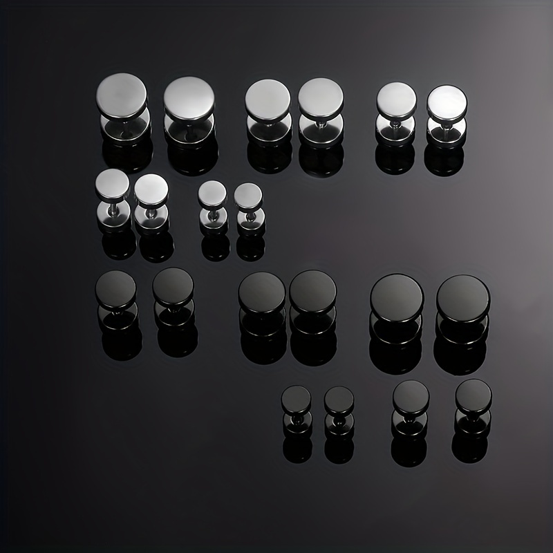 316l surgical stainless steel mens earring flatback screw stud earrings hypoallergenic titanium ear piercing studs for women