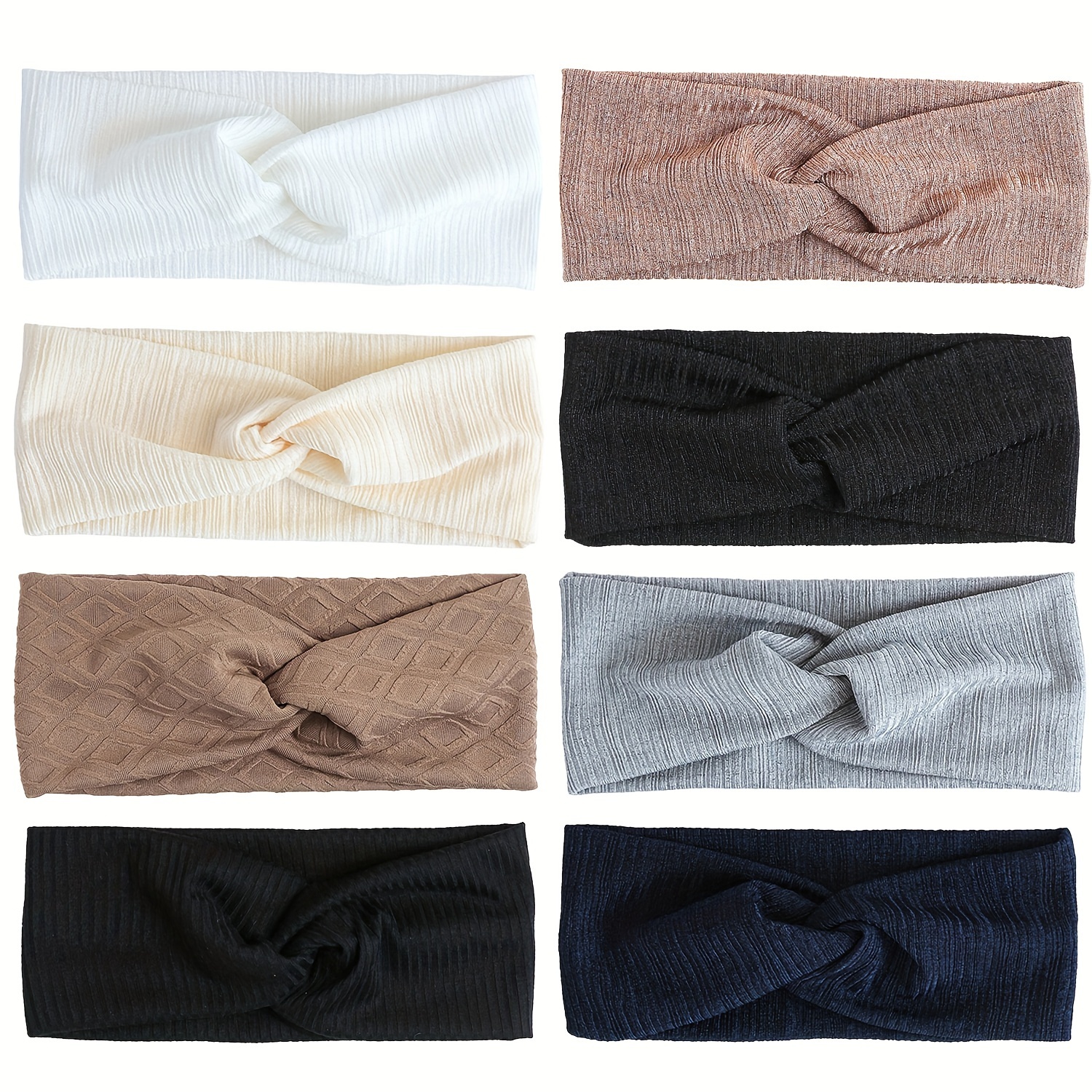 Soild Color Headbands Elastic Non Slip Hair Bands Yoga - Temu