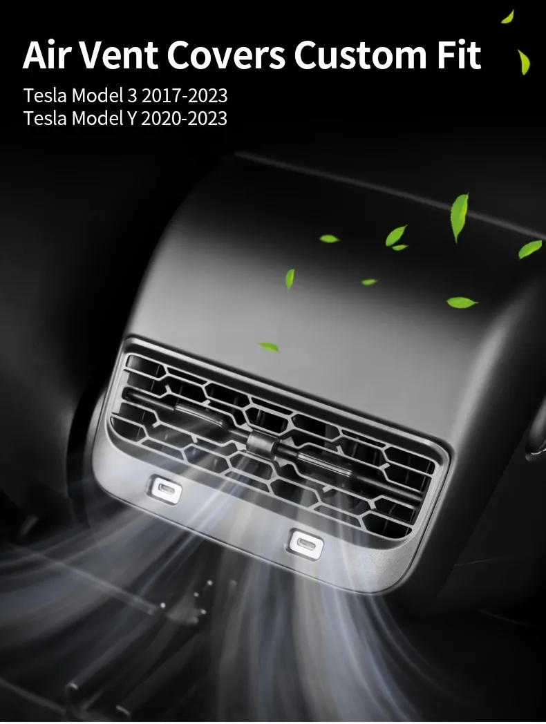 Backseat Air Vents Cover Compatible Model 3 Model Y - Temu