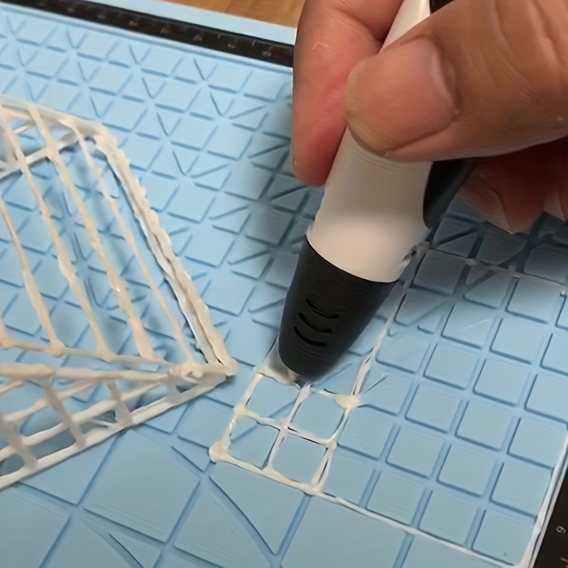 3D Silicon Printing Mat - 12.2x11.4-inch PEN Mat for 3D Pen Compatible with  Stencils - Transparent 