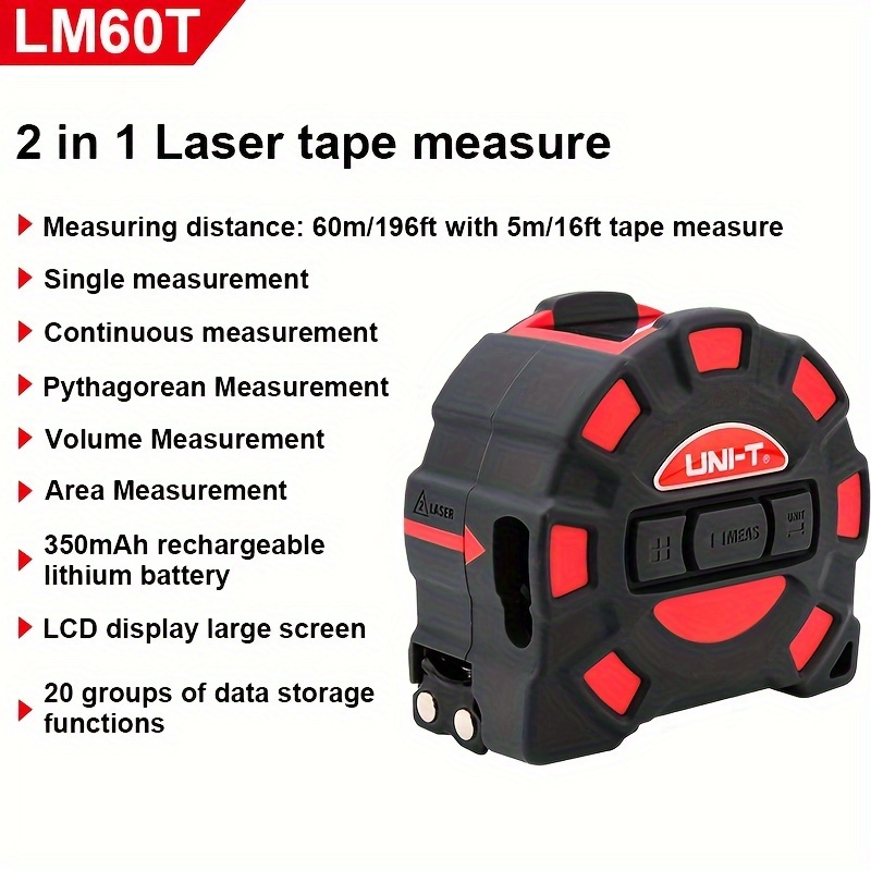 Laser Tape Measure 1 Digital Tape Measure High Precision - Temu