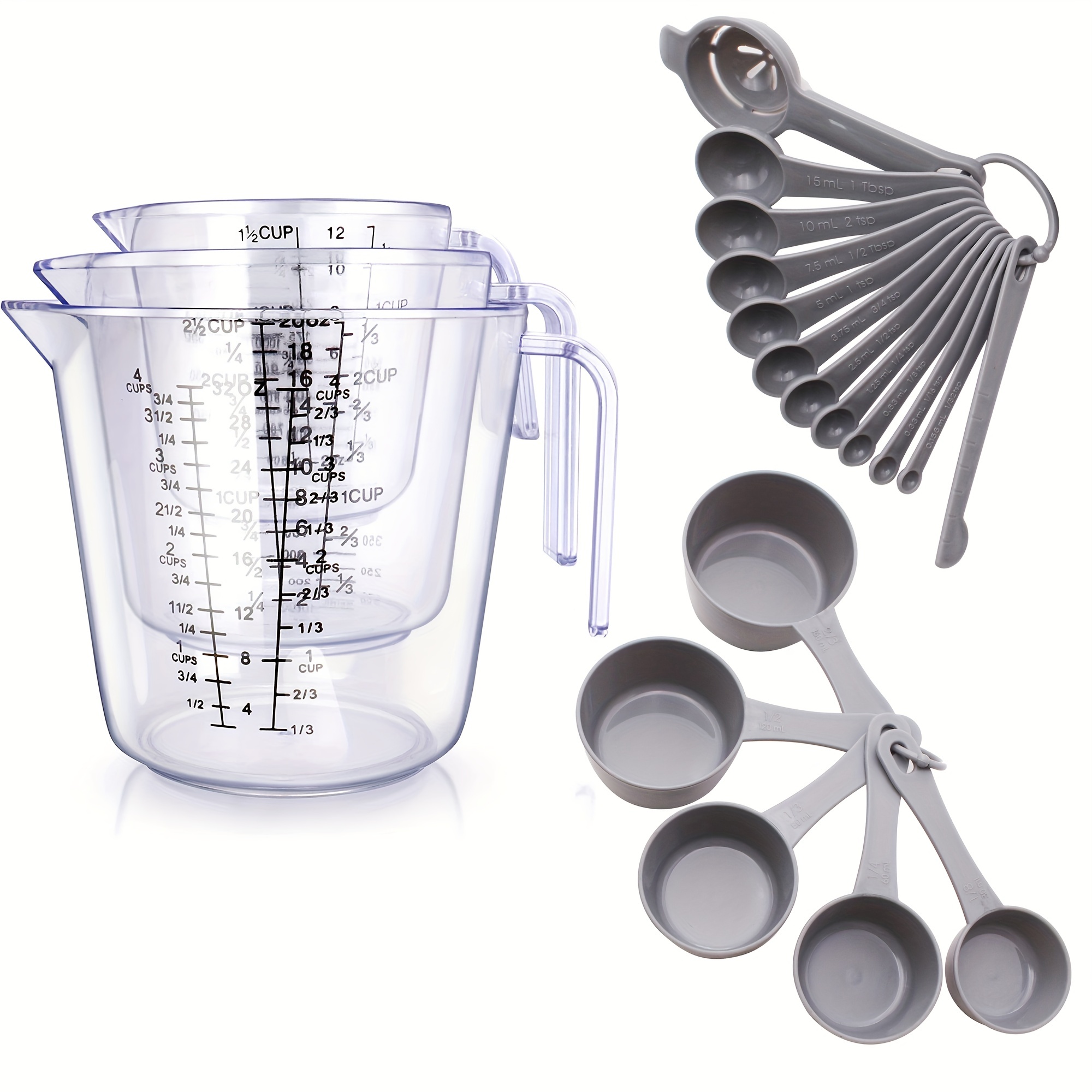 Measuring Cups and Spoons Set of 12 Piece | U-Taste