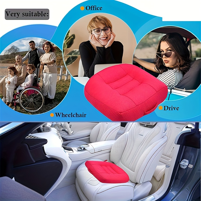  Seat Cushion Pillow for Office Chair/Car, Adult Car Booster  Cushions for Short People Increase Field of View, Support Chair Pad for  Butt, Tailbone, Back, Coccyx for Computer, Desk Chair : Baby