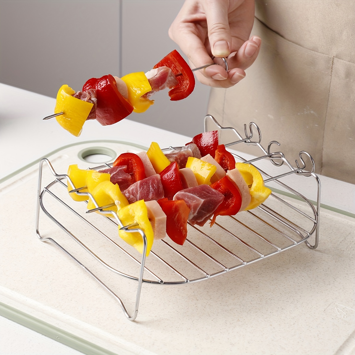 Bbq Roasting Rack Compatible With Most Air Fryer Air Fryer - Temu