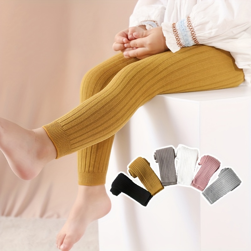 Autumn Solid Kid Leggings Girl Thin Tights Sweatpants 2+y Child Casual  Ankle Length Pants Spring Toddler Skinny Cropped Trousers - AliExpress