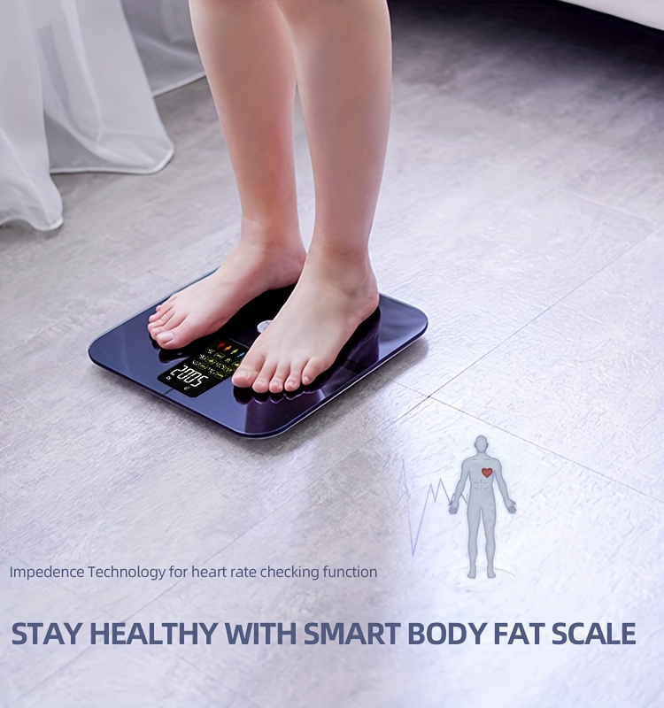 Body Fat Scale Va Large Display Scale For Body Weight - Temu