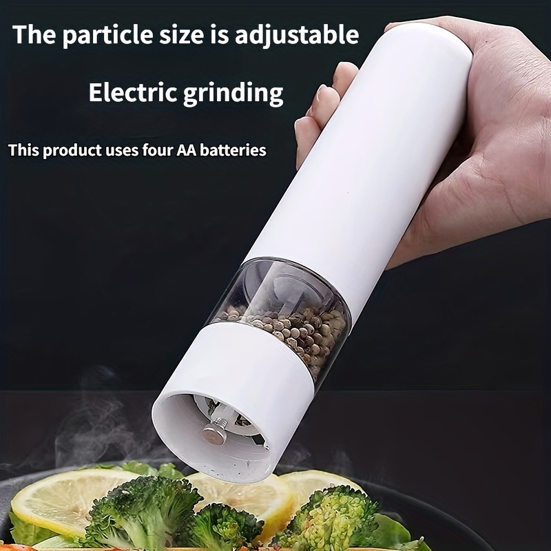 Pepper Grinder, Household Sea Salt Ginder, Electric Spice Grinder,  Automatic Sea Salt Crusher, Reusable Glass Seasoning Bottle, Kitchen  Gadgets, Kitchen Supplies - Temu