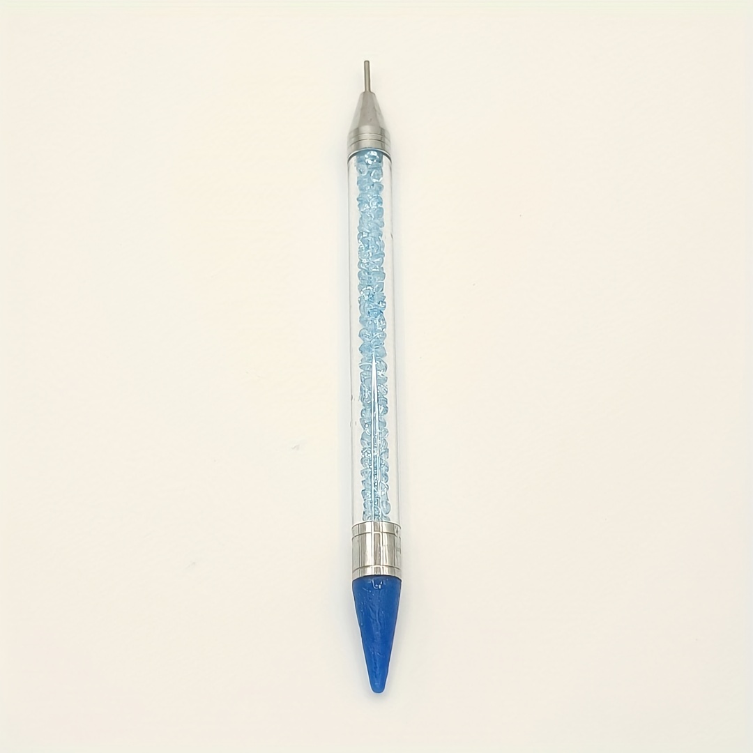 Wax Pencil for Rhinestones, Rhinestone Pickup Tool Jewel Gems Crystals  Studs Picker Dotting Pen Rhinestone Applicator Tool for Nail Art  Design(Silver)